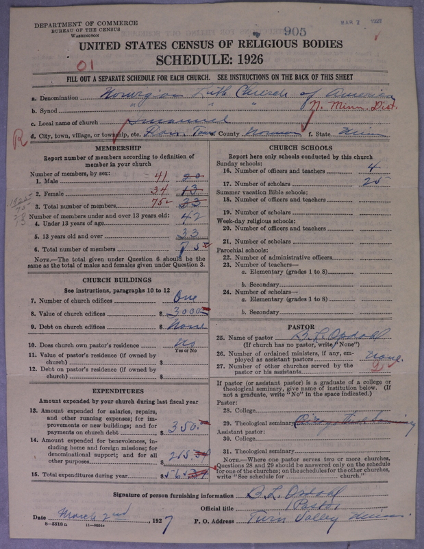 Scan of Norwegian Lutheran Church of America: 905