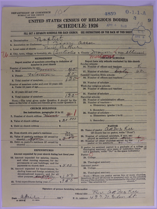 Scan of Negro Baptists: 4859