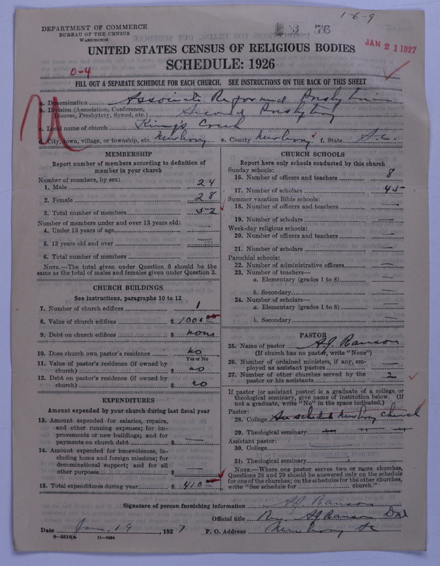 Scan of Associate Reformed Presbyterian Church: 76