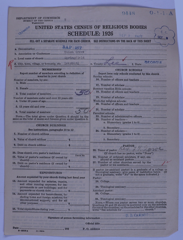 Scan of Negro Baptists: 9448