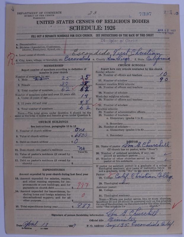 Scan of Disciples of Christ: 7397