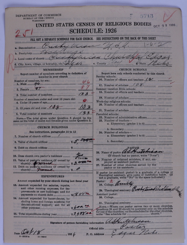Scan of Presbyterian Church in the United States of America: 5713