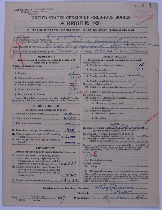 Scan of Congregational Churches: 2147
