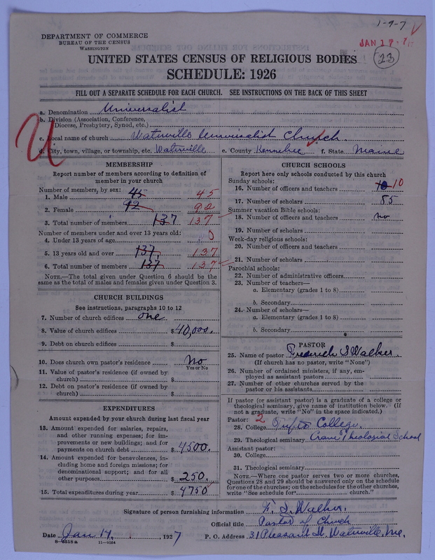 Scan of Universalist Church: 23