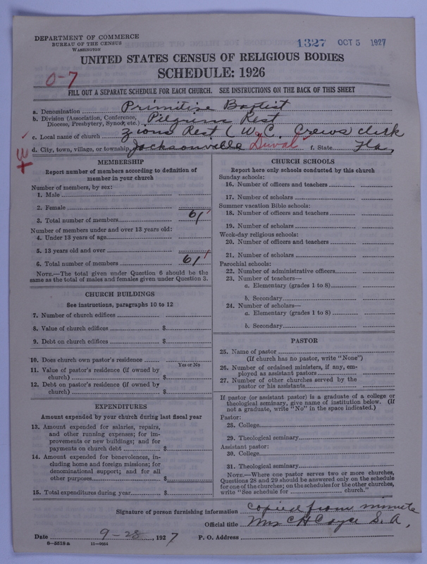 Scan of Primitive Baptists: 1327
