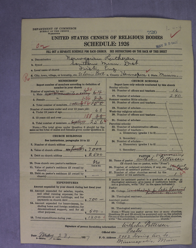 Scan of Norwegian Lutheran Church of America: 720