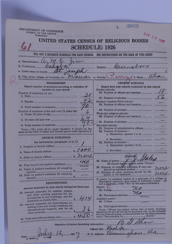 Scan of African Methodist Episcopal Zion Church: 2062