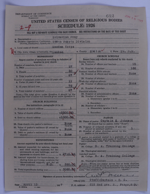 Scan of Salvation Army: 612