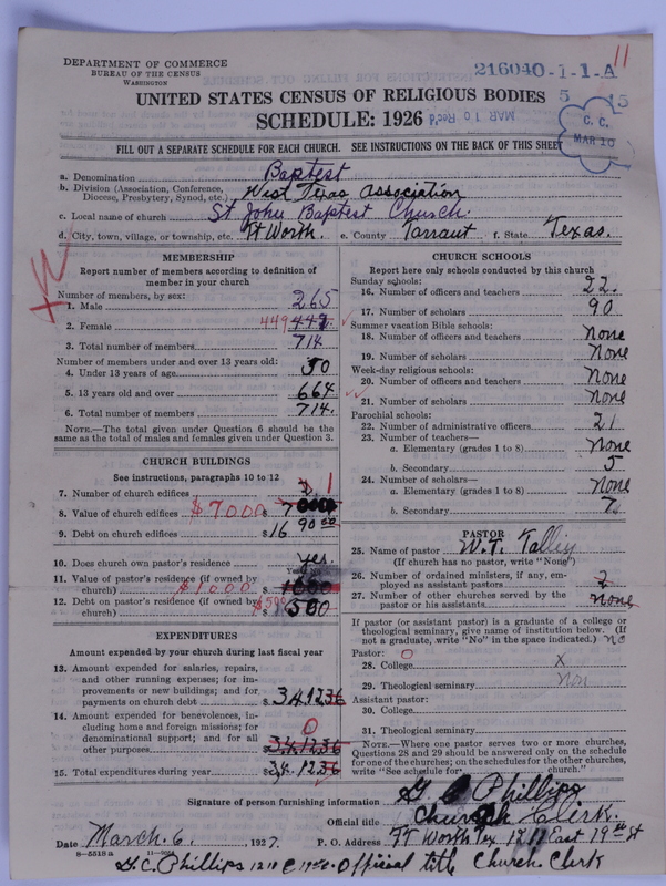 Scan of Negro Baptist: 21604