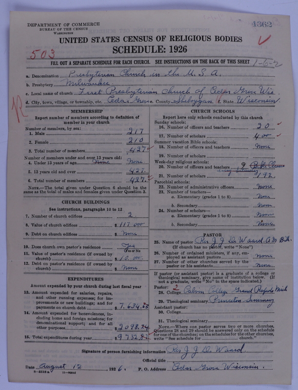 Scan of Presbyterian Church in the United States of America: 4362