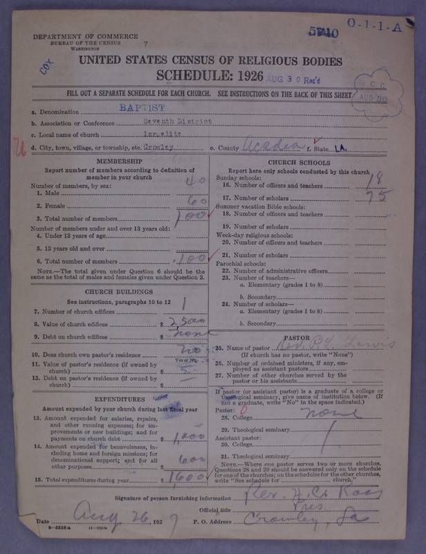 Scan of Negro Baptists: 5740