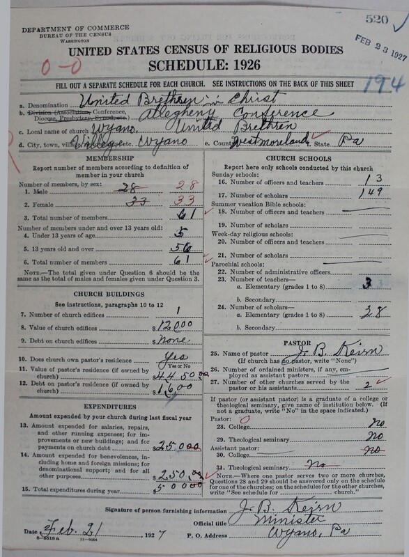 Scan of Church of the United Brethren in Christ: 520