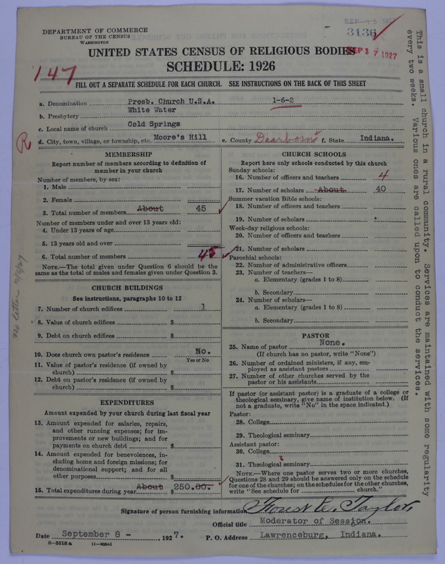 Scan of Presbyterian Church in the United States of America: 3136