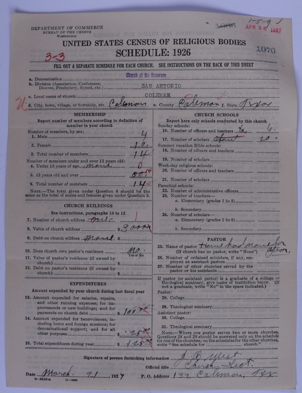 Scan of Church of the Nazarene: 1070