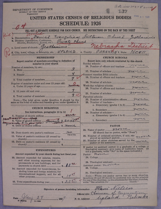Scan of United Danish Evangelical Lutheran Church in America: 137