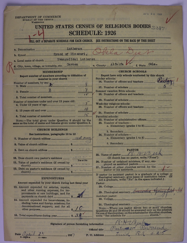 Scan of Evangelical Lutheran Synodical Conference of America: Evangelical Lutheran Synod of Missouri, Ohio, and Other States: 3247