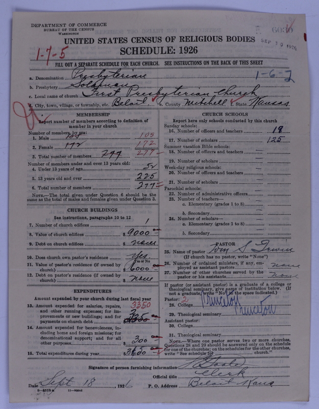 Scan of Presbyterian Church in the United States of America: 6030
