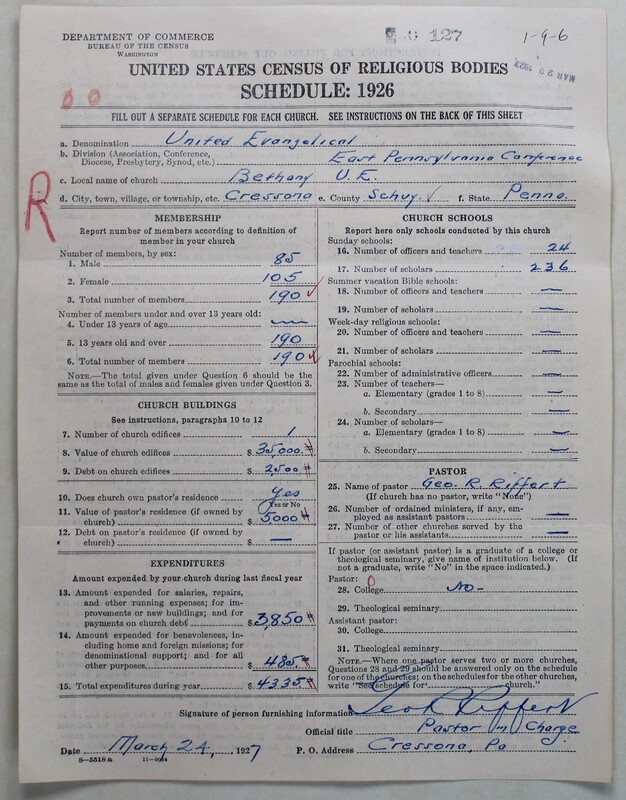 Scan of Evangelical Congregational Church: 127