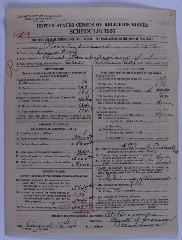Scan of Presbyterian Church in the United States of America: 4717