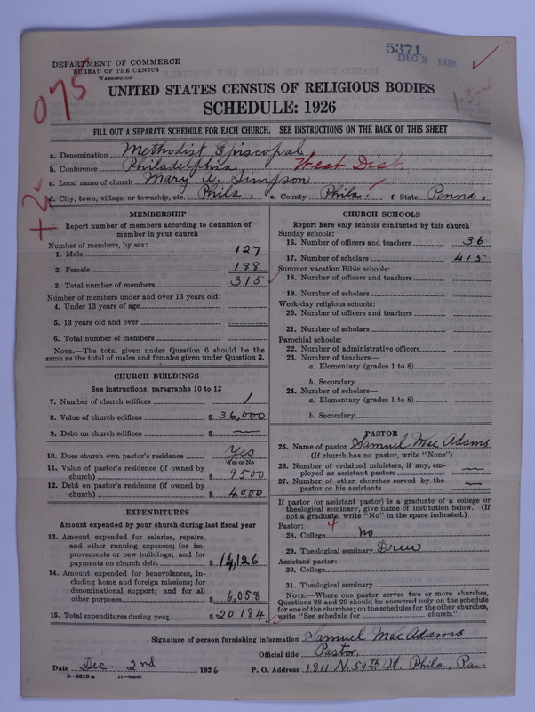 Scan of Methodist Episcopal Church: 5371