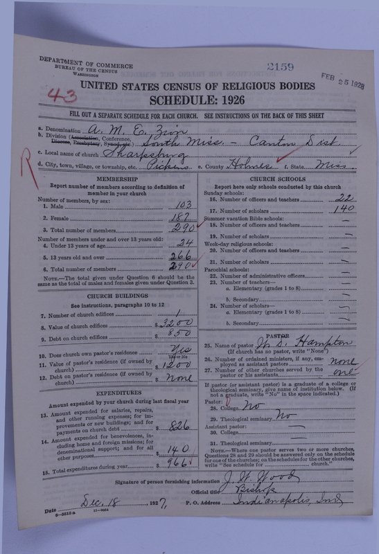 Scan of African Methodist Episcopal Zion Church: 2159
