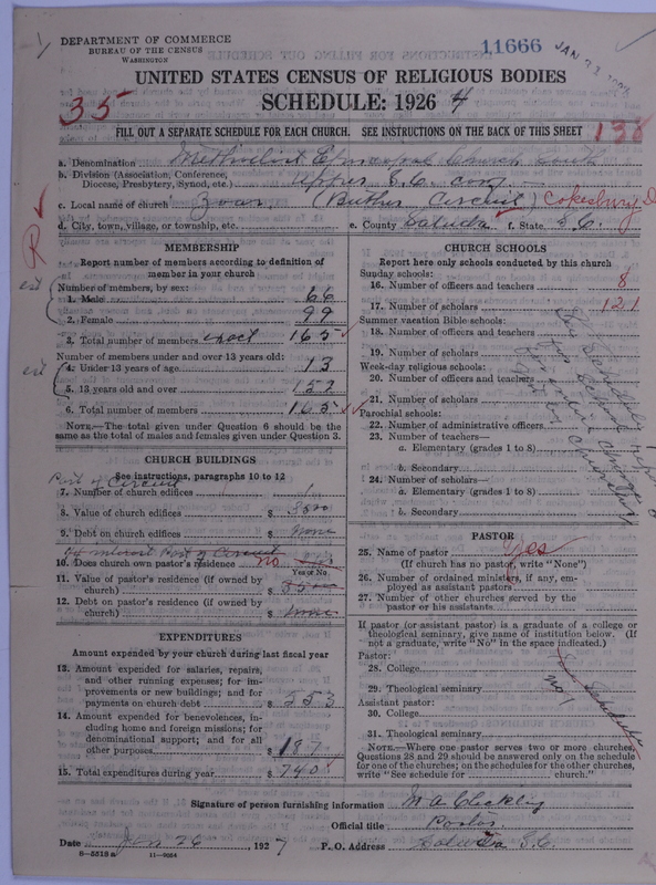 Scan of Methodist Episcopal Church, South: 11666