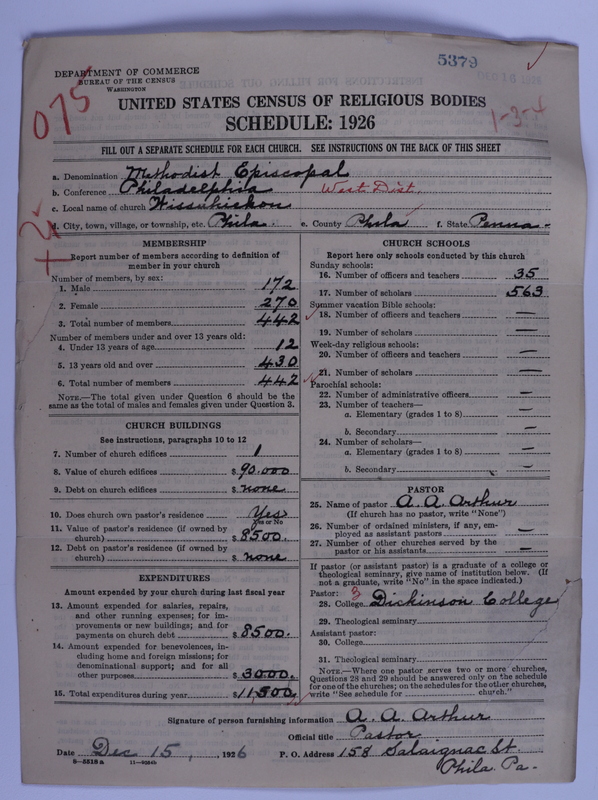 Scan of Methodist Episcopal Church: 5379