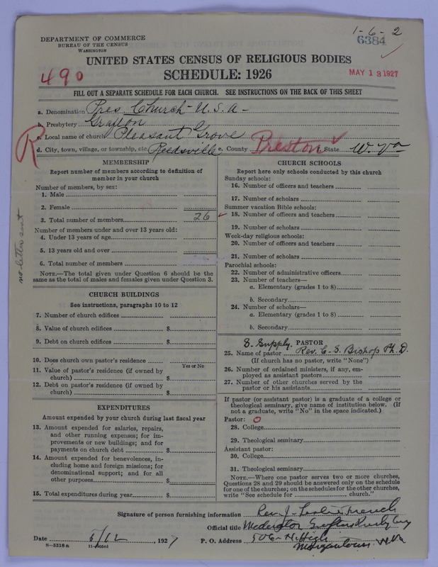 Scan of Presbyterian Church in the United States of America: 6384