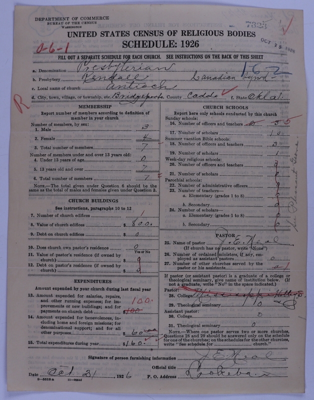 Scan of Presbyterian Church in the United States of America: 7323
