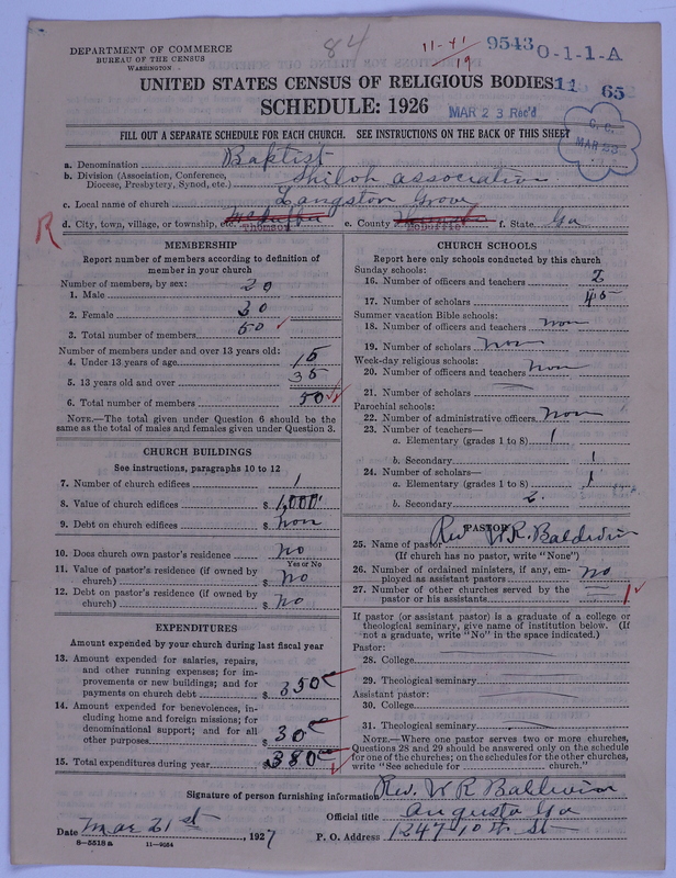 Scan of Negro Baptists: 9543