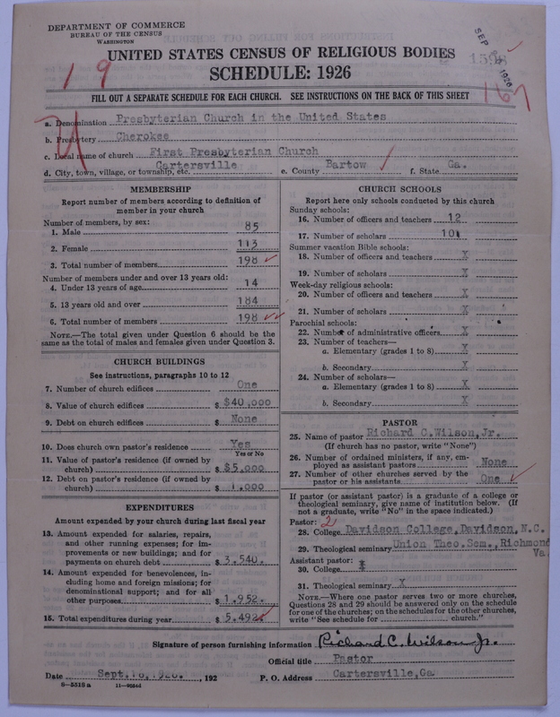 Scan of Presbyterian Church in the United States: 1598