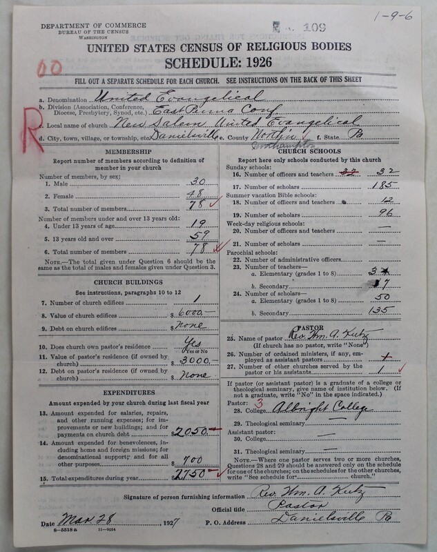 Scan of Evangelical Congregational Church: 109
