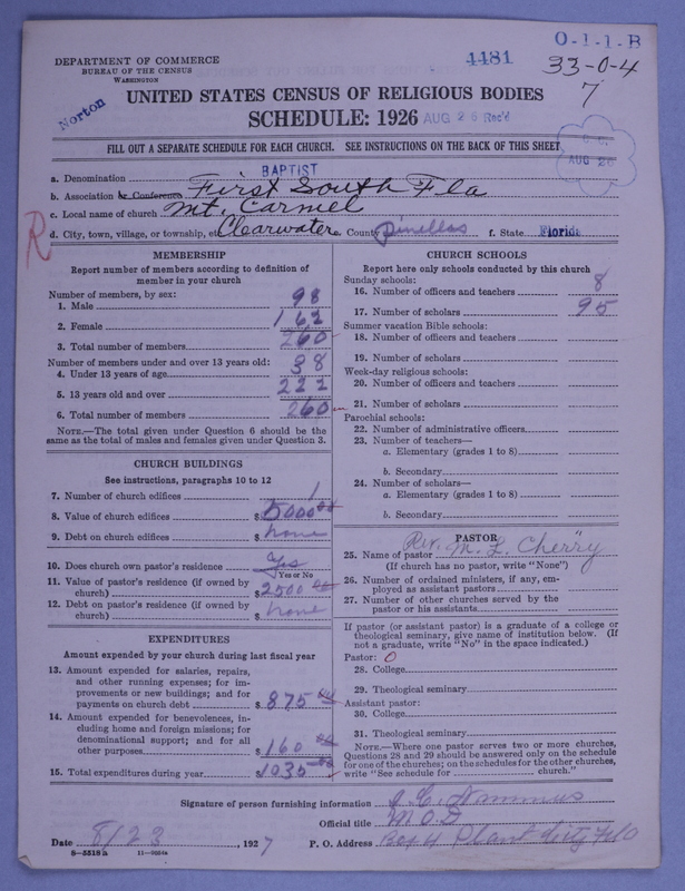 Scan of Negro Baptists: 4481