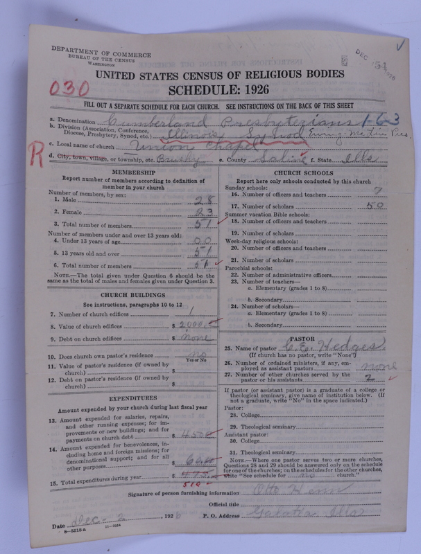 Scan of Cumberland Presbyterian Church: 54