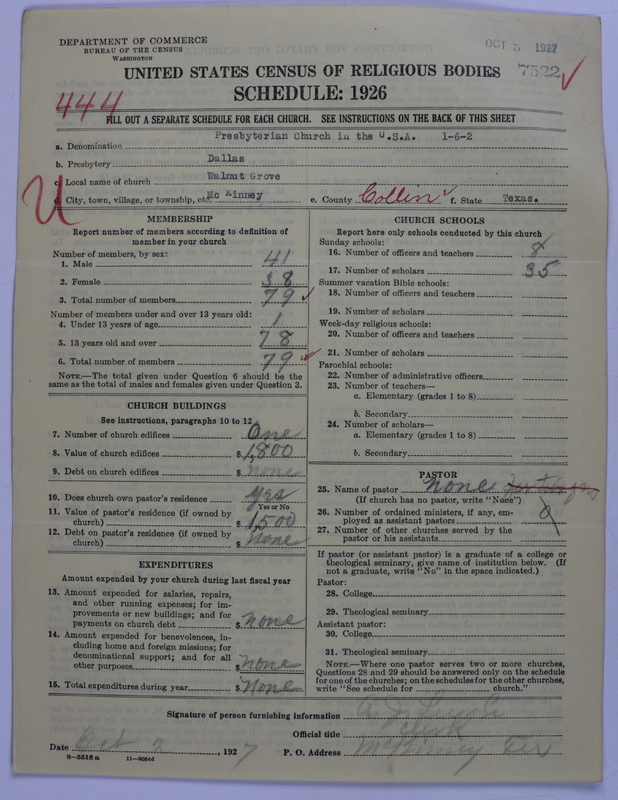 Scan of Presbyterian Church in the United States: 7522
