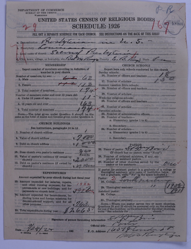 Scan of Presbyterian Church in the United States: 2958