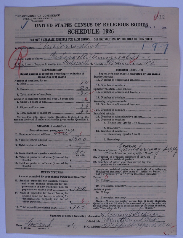 Scan of Universalist Church: 232