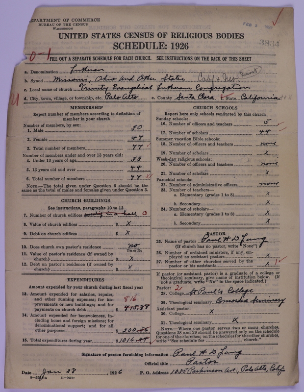 Scan of Evangelical Lutheran Synodical Conference of America: Evangelical Lutheran Synod of Missouri, Ohio, and Other States: 3834