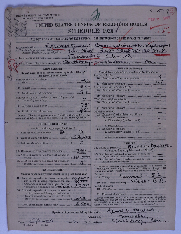 Scan of Federated Churches: 2