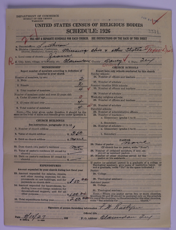 Scan of Evangelical Lutheran Synodical Conference of America: Evangelical Lutheran Synod of Missouri, Ohio, and Other States: 3341