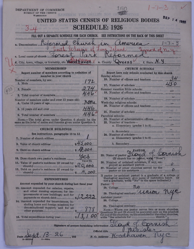 Scan of Reformed Church in America: 160