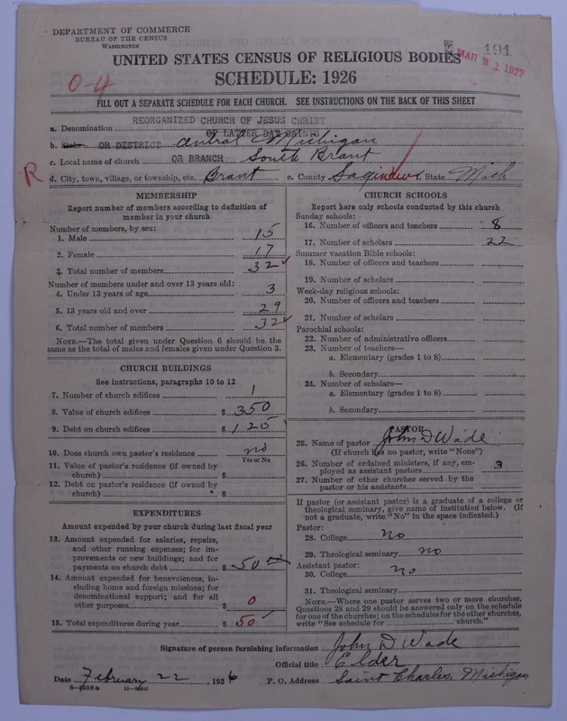 Scan of Reorganized Church of Jesus Christ of Latter Day Saints: 191