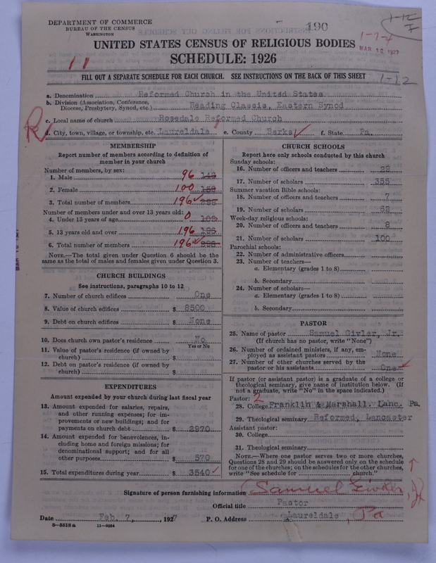 Scan of Reformed Church in the United States: 190
