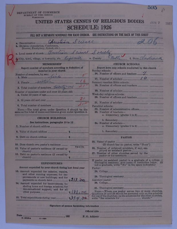 Scan of Church of Christ, Scientist: 595
