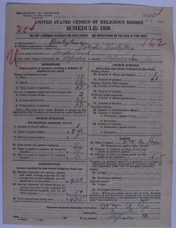 Scan of Presbyterian Church in the United States of America: 2619