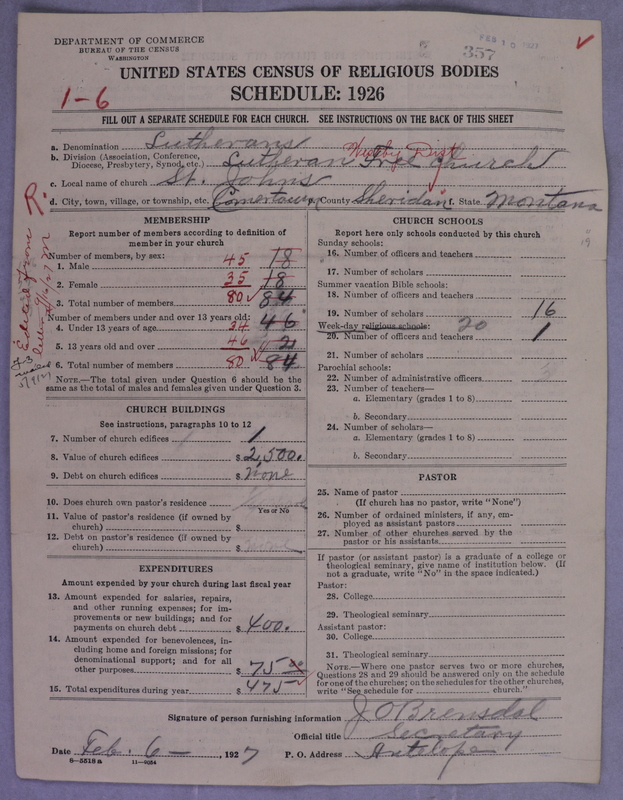 Scan of Lutheran Free Church: 357