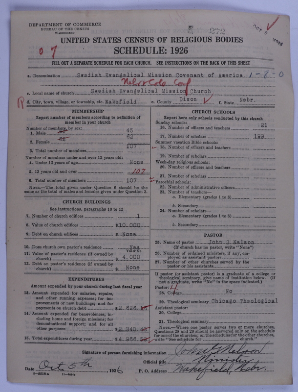 Scan of Swedish Evangelical Mission Covenant of America: 272