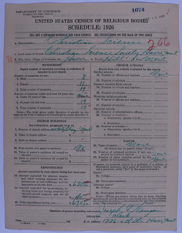 Scan of Church of Christ, Scientist: 1074