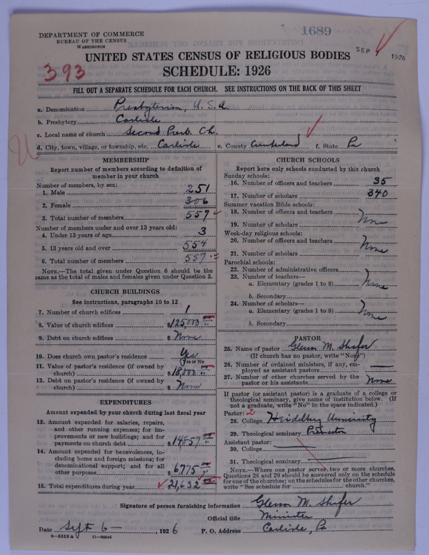 Scan of Presbyterian Church in the United States of America: 1689