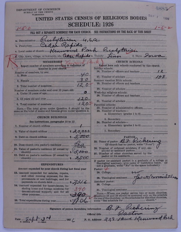 Scan of Presbyterian Church in the United States of America: 4885
